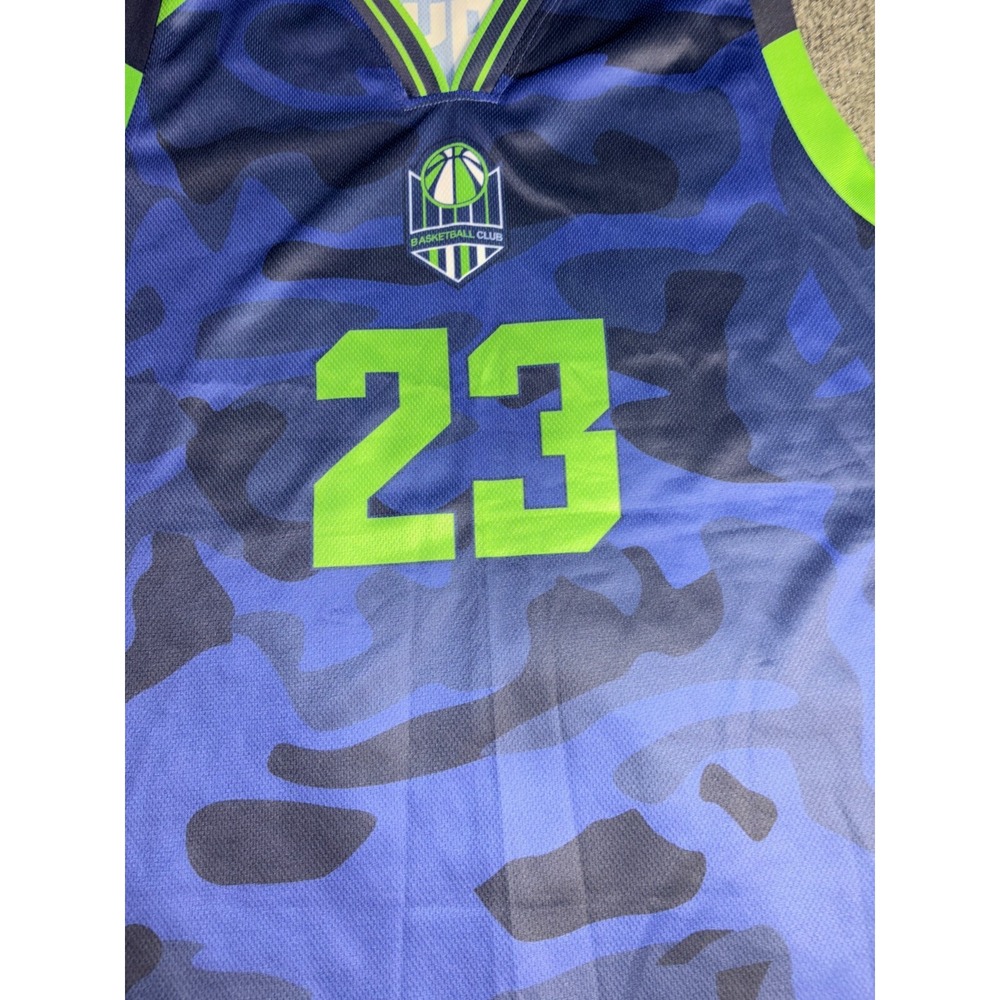 zolo Sublimated‎ 23 Sportswear Uniforms Jersey Basketball Club Mens Large Blue - Picture 3 of 6